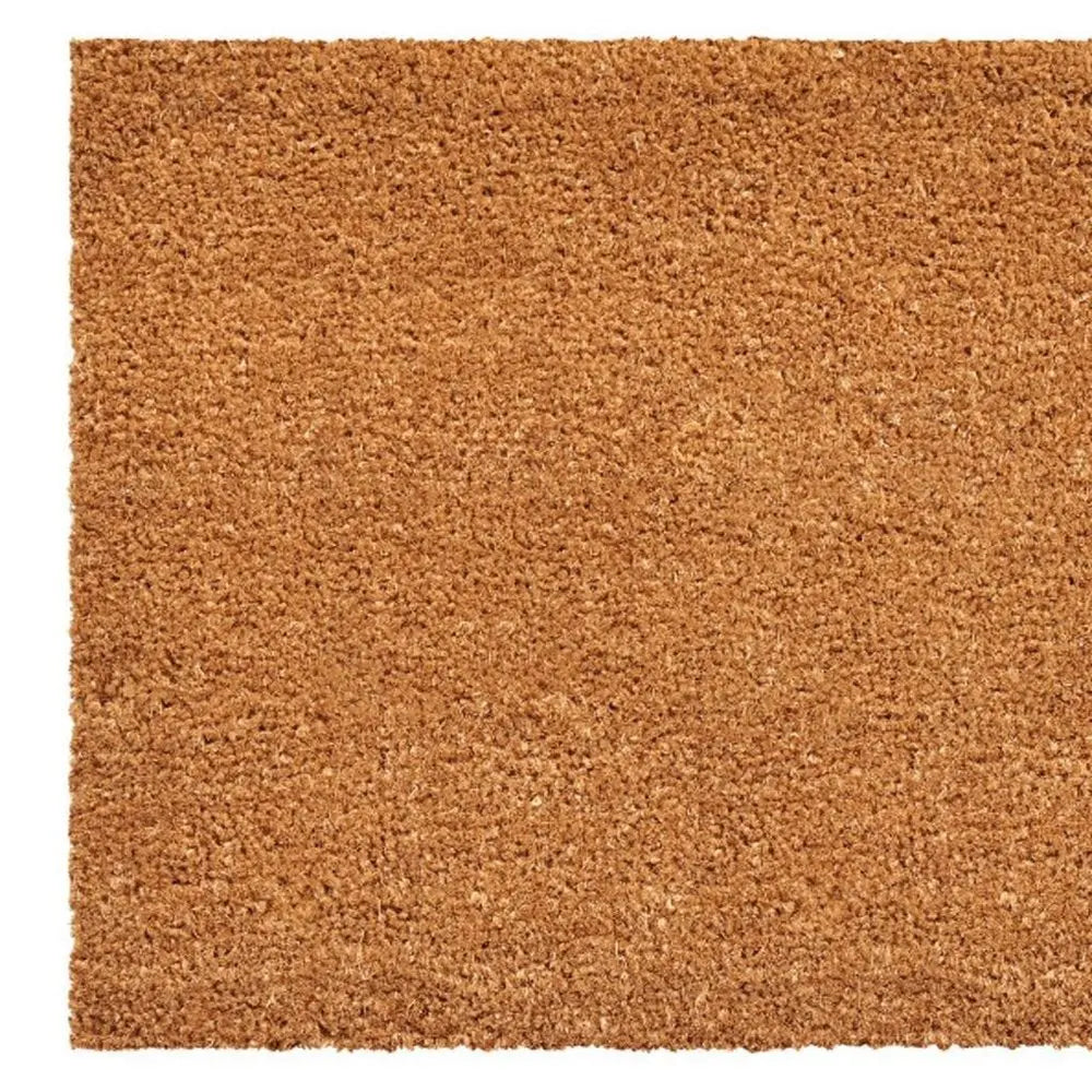 24" X 36" Brown Christmas Fa La La Outdoor Coir Door Mat - NOVA HOME FURNITURE