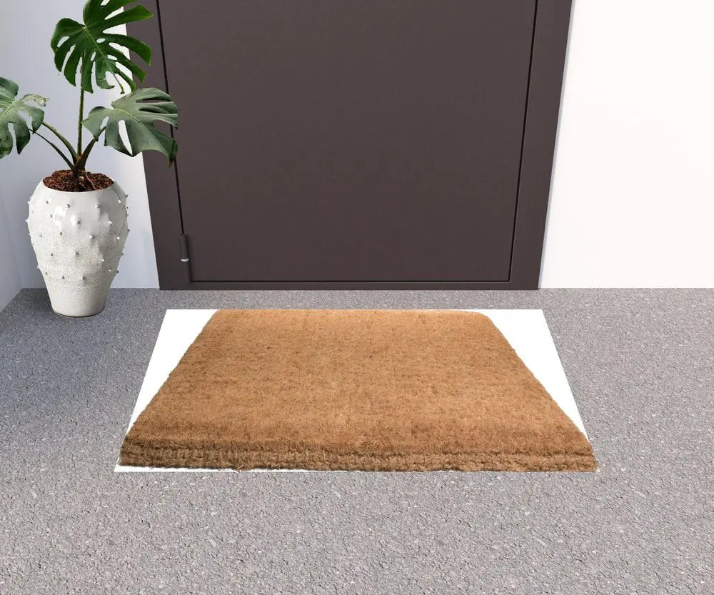24" X 36" Brown Coir Outdoor Door Mat - NOBLE HOME INTERIORS