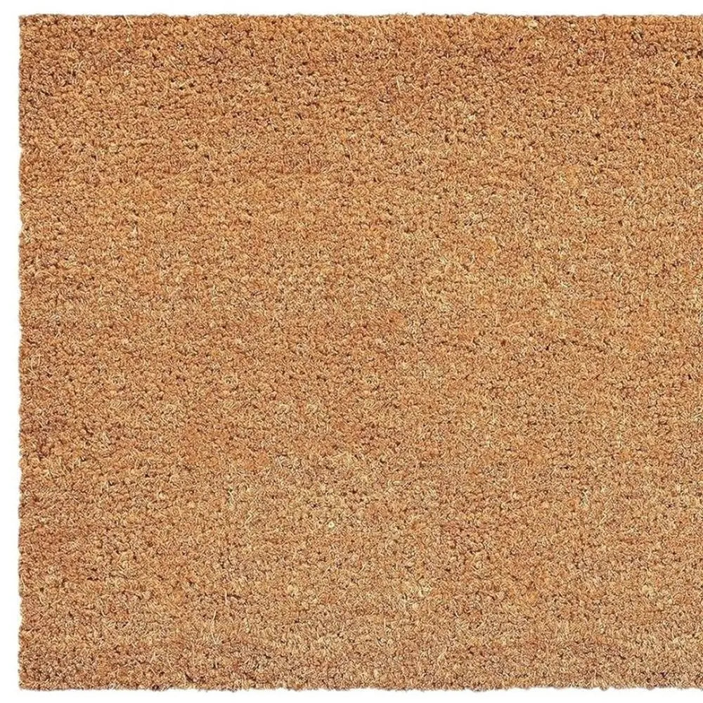 24" X 36" Natural And Brown Halloween Halloween Outdoor Coir Door Mat - NOVA HOME FURNITURE