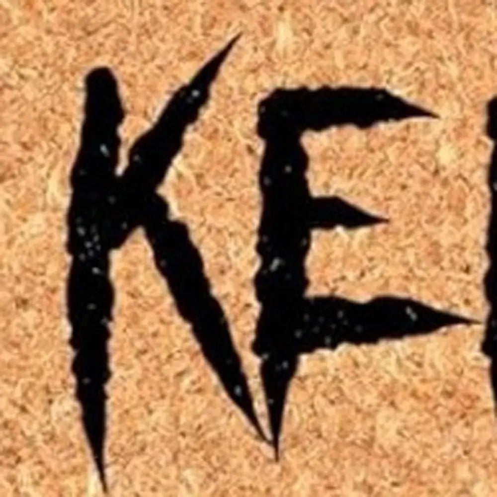 24" X 36" Natural And Brown Halloween Halloween Outdoor Coir Door Mat - NOVA HOME FURNITURE