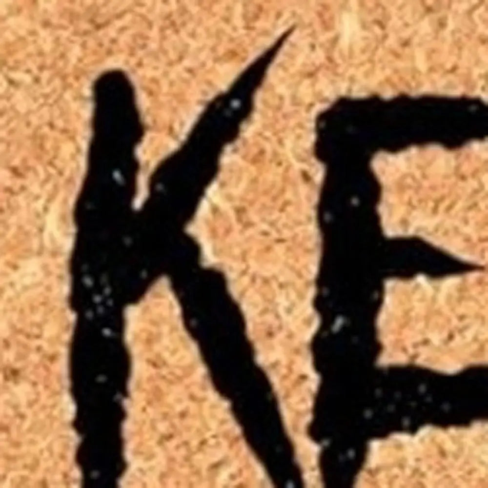 24" X 36" Natural And Brown Halloween Halloween Outdoor Coir Door Mat - NOVA HOME FURNITURE