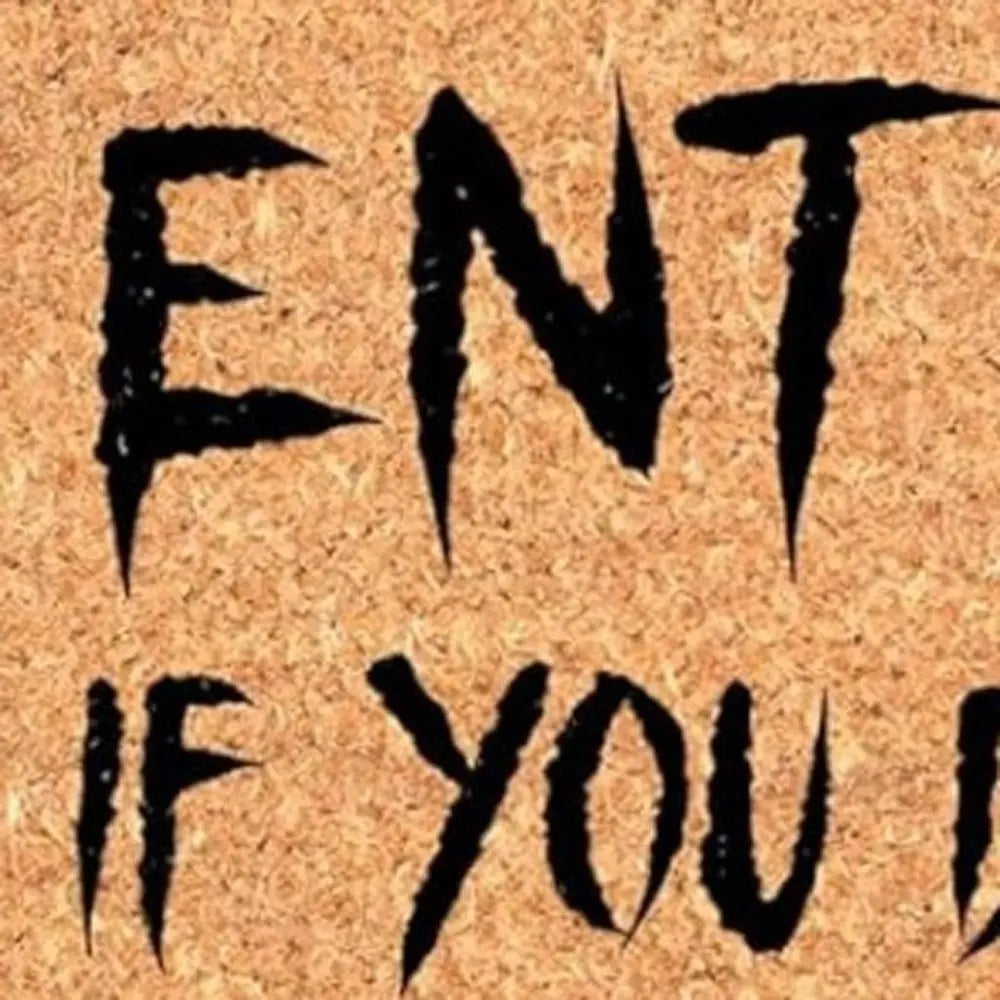 24" X 36" Natural And Brown Halloween Halloween Outdoor Coir Door Mat - NOBLE HOME INTERIORS