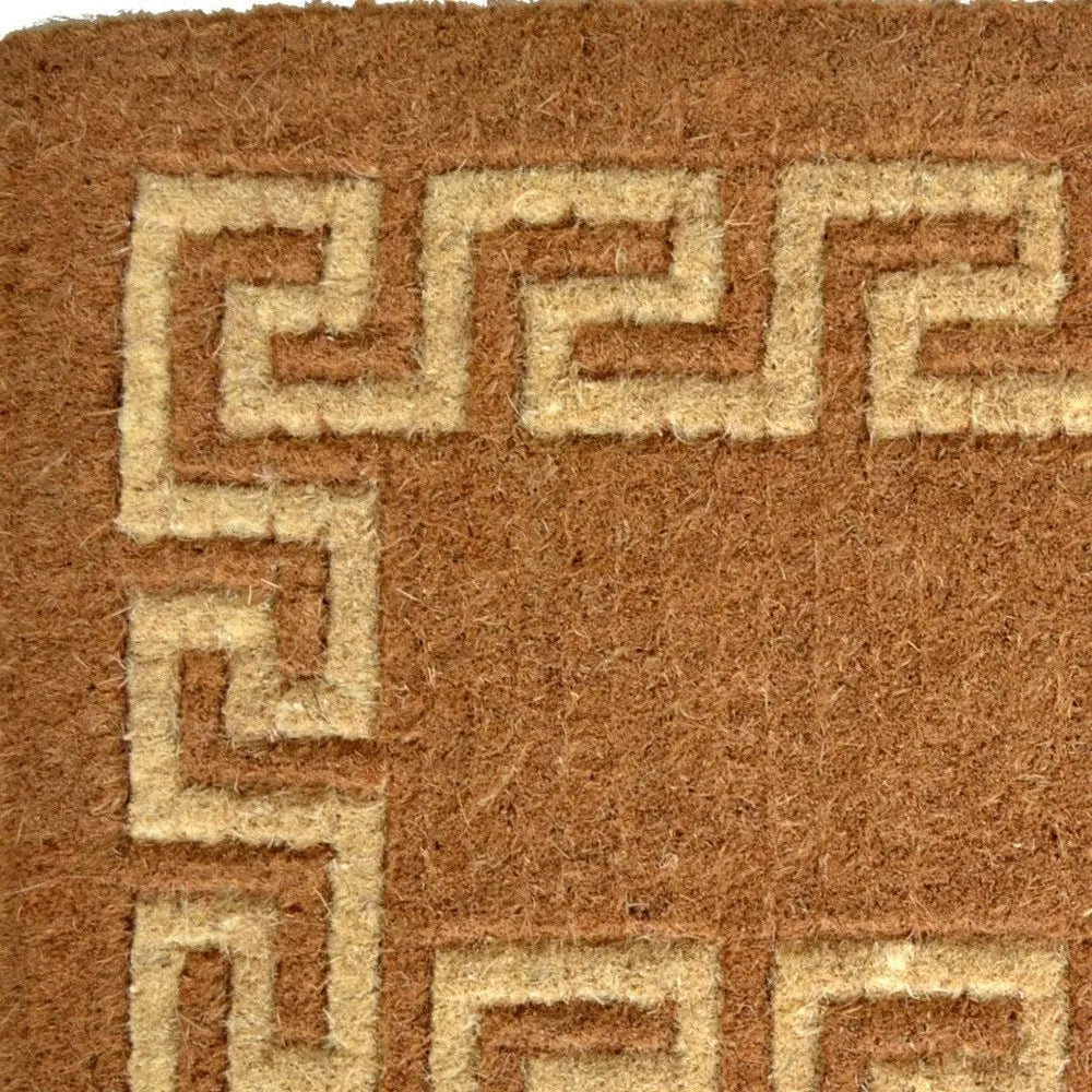 24" X 39" Brown Coir Outdoor Door Mat - NOBLE HOME INTERIORS