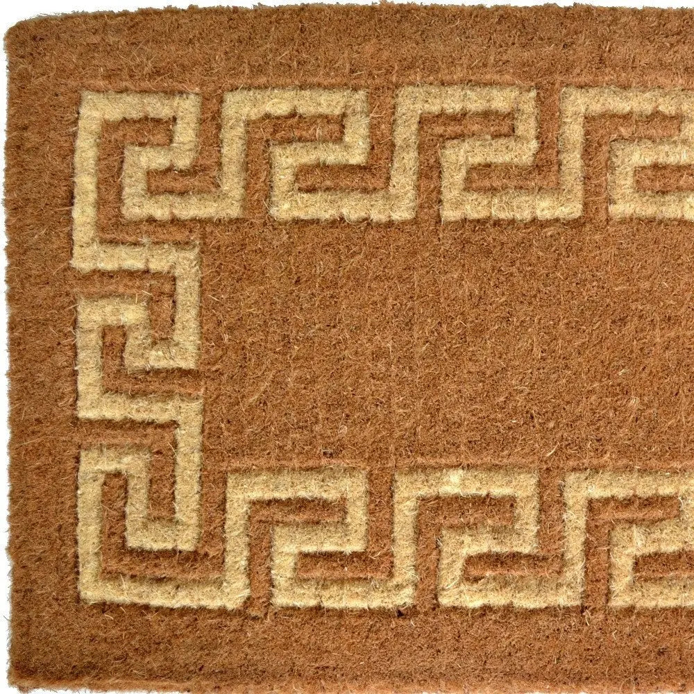 24" X 39" Brown Coir Outdoor Door Mat - NOBLE HOME INTERIORS