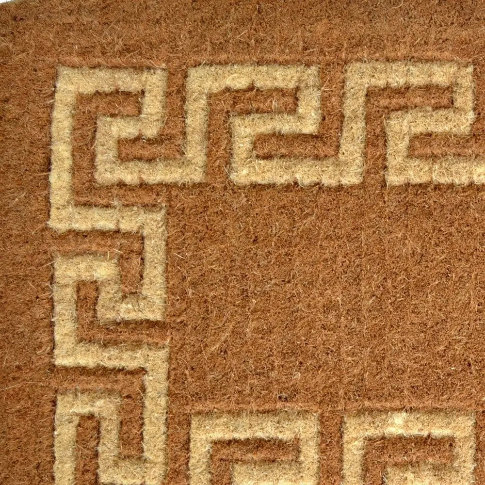 24" X 39" Brown Coir Outdoor Door Mat - NOBLE HOME INTERIORS