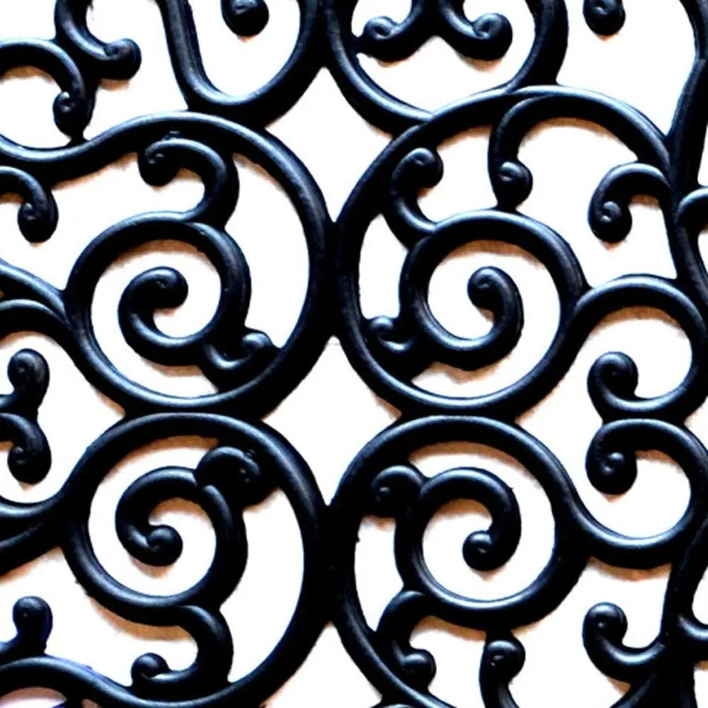 24" X 48" Black Rubber Outdoor Door Mat - NOBLE HOME INTERIORS