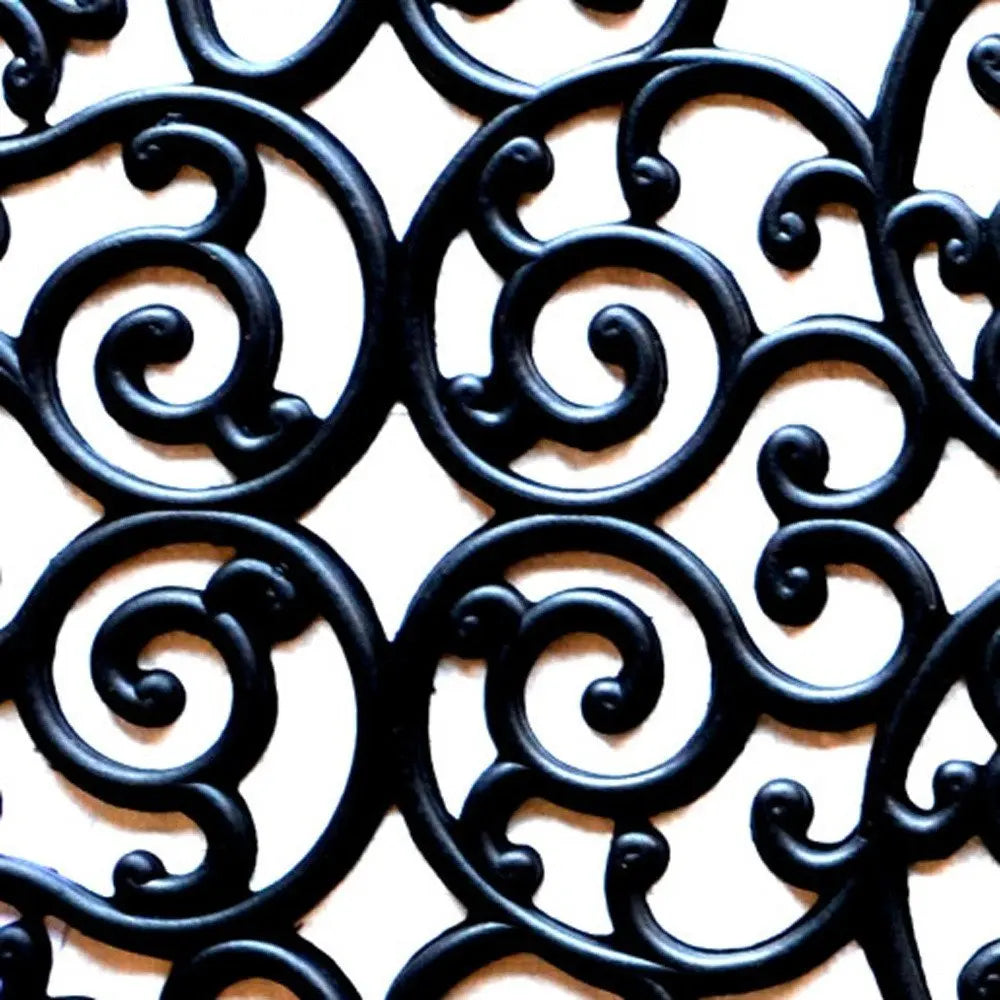 24" X 48" Black Rubber Outdoor Door Mat - NOBLE HOME INTERIORS