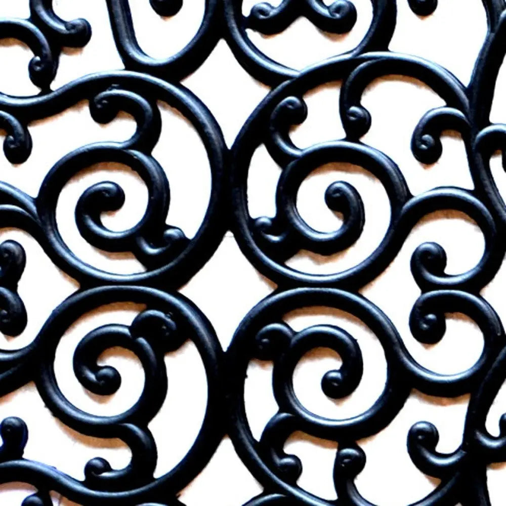 24" X 48" Black Rubber Outdoor Door Mat - NOBLE HOME INTERIORS