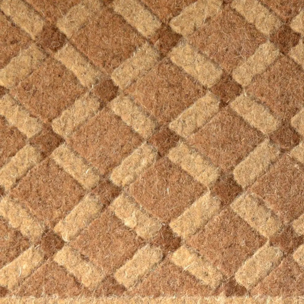 24" X 48" Brown Coir Outdoor Door Mat - NOBLE HOME INTERIORS