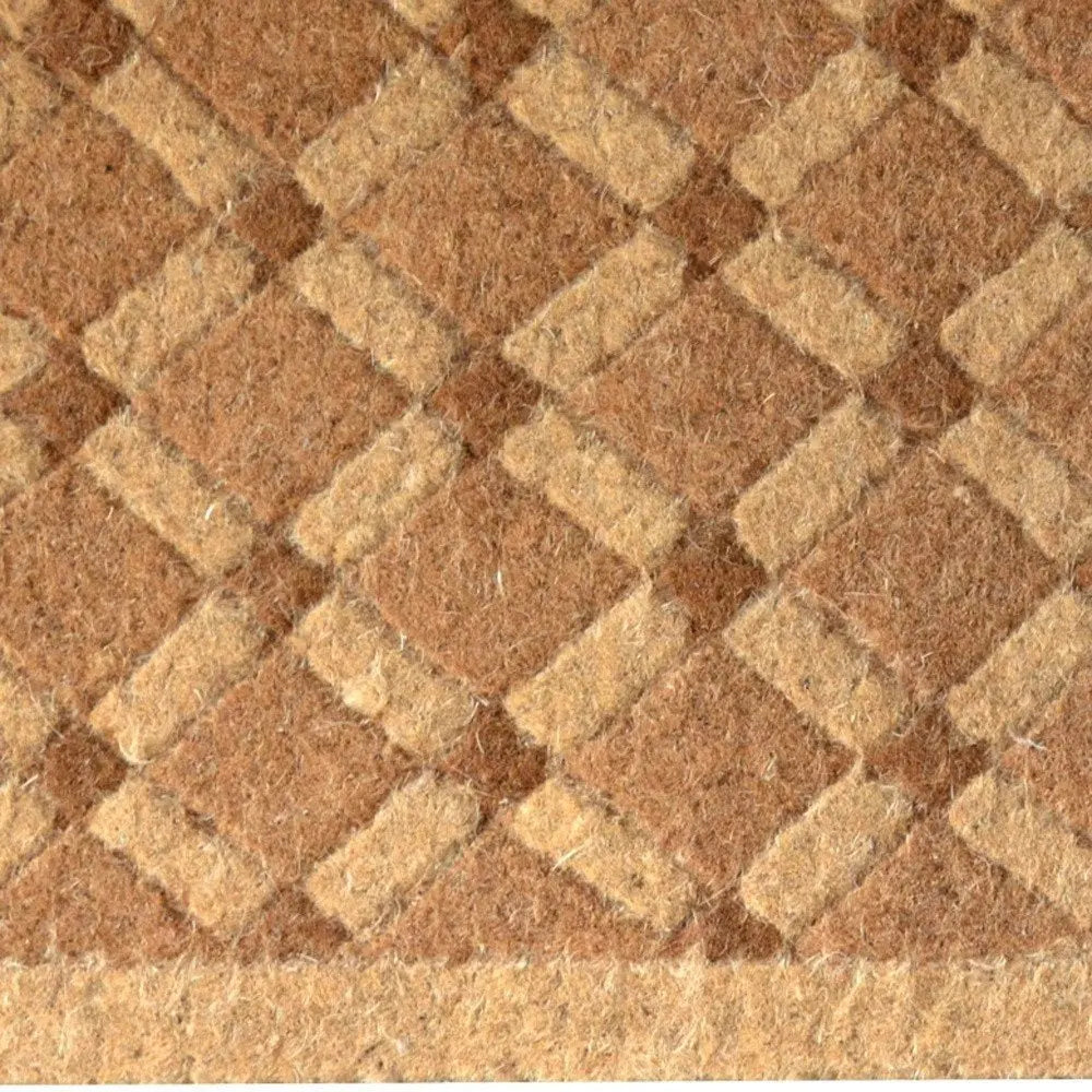 24" X 48" Brown Coir Outdoor Door Mat - NOBLE HOME INTERIORS