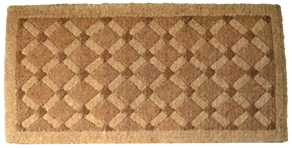 24" X 48" Brown Coir Outdoor Door Mat - NOBLE HOME INTERIORS