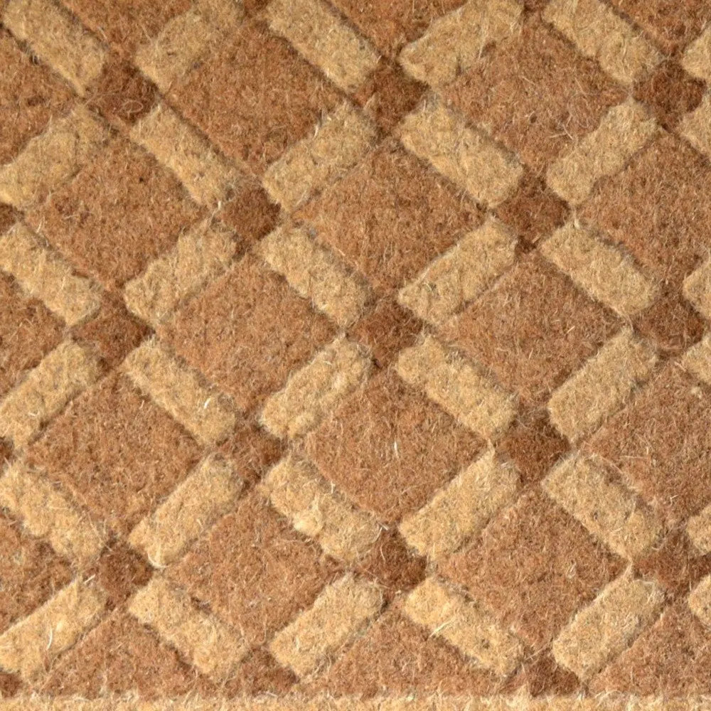 24" X 48" Brown Coir Outdoor Door Mat - NOBLE HOME INTERIORS