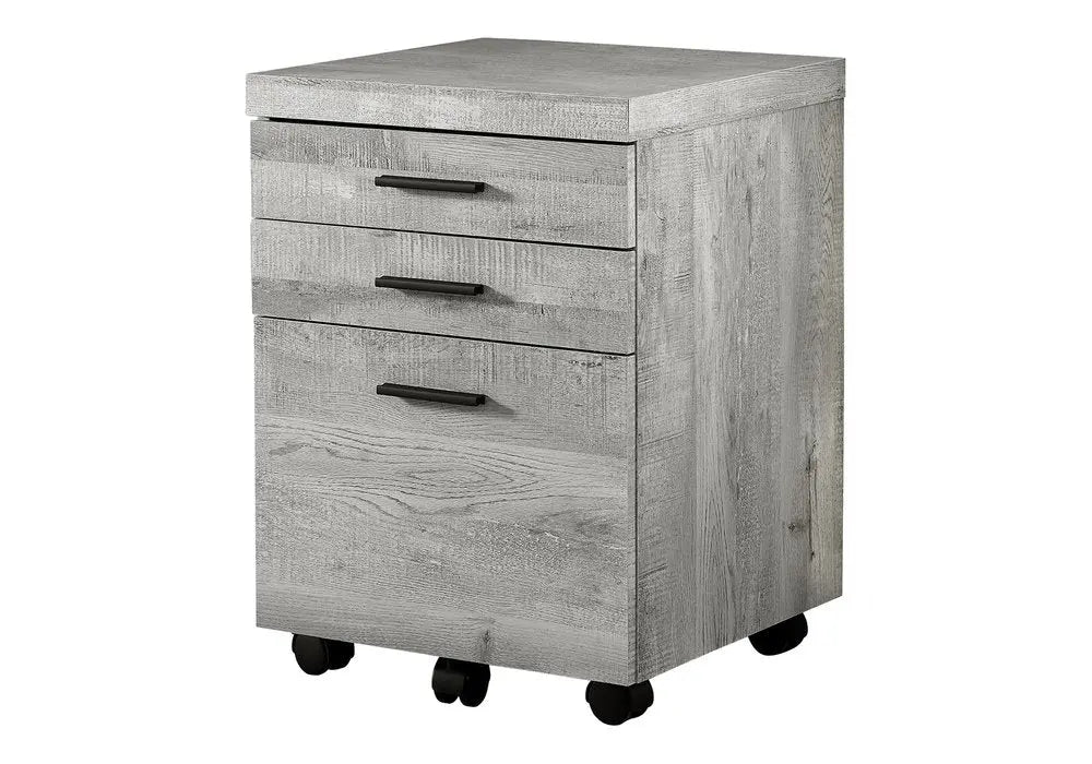25" Brown Particle Board and Wood Filing Cabinet With Drawers - NOBLE HOME INTERIORS