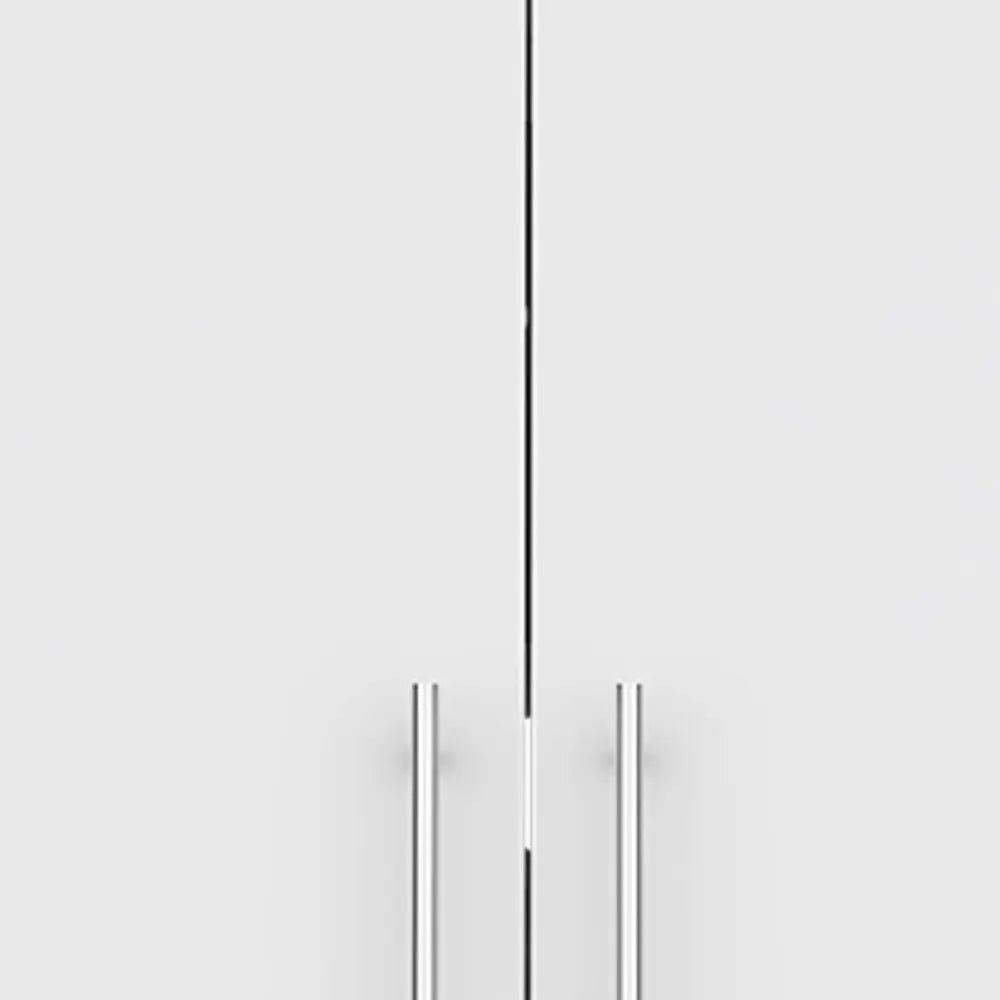 26" White Wood Wall Mounted Utlity Cabinet With Two Doors - NOVA HOME FURNITURE