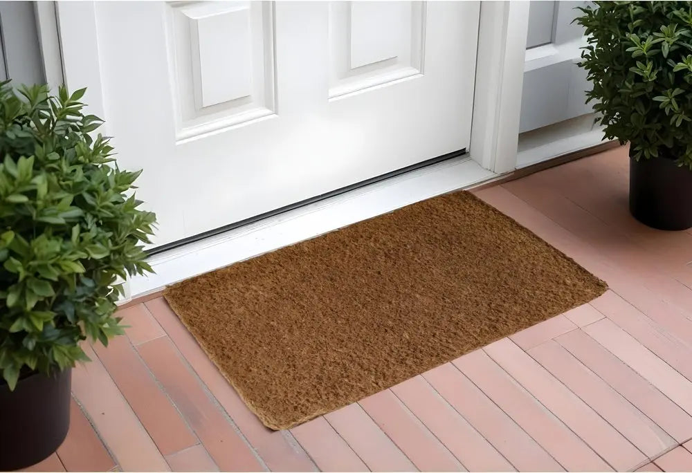 26" X 42" Brown Coir Outdoor Door Mat - NOBLE HOME INTERIORS