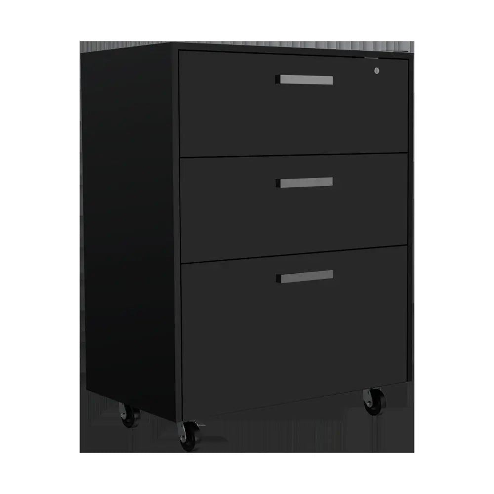 28" Black Wall mounted Accent Cabinet With Eight Shelves And Six Drawers - NOVA HOME FURNITURE
