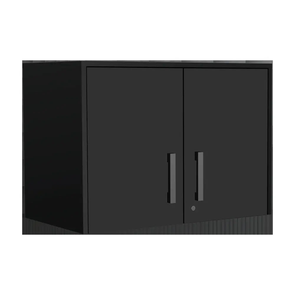 28" Black Wall mounted Accent Cabinet With Four Shelves - NOVA HOME FURNITURE