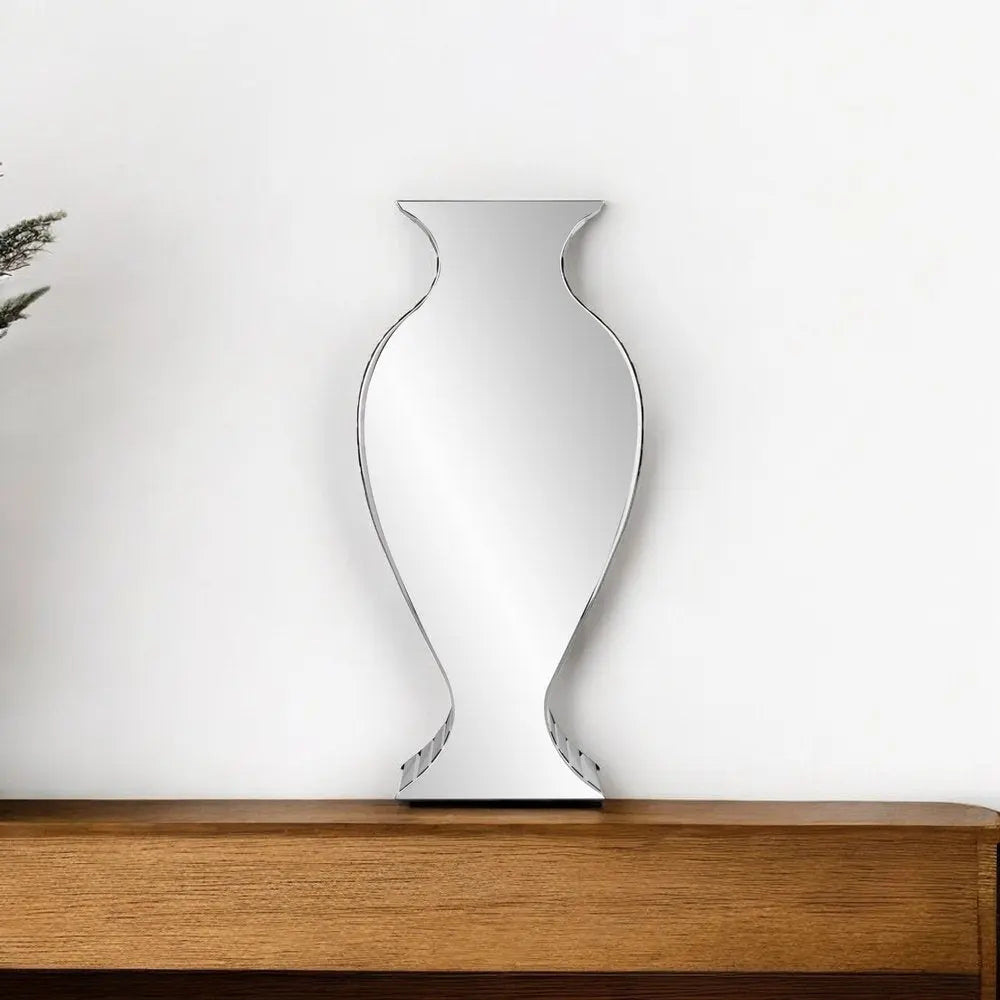 28" Clear Crystal Glass Table Vase - NOBLE HOME INTERIORS