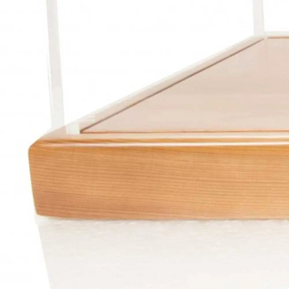 28" Wood Brown Glass Standard Display Stand - NOVA HOME FURNITURE