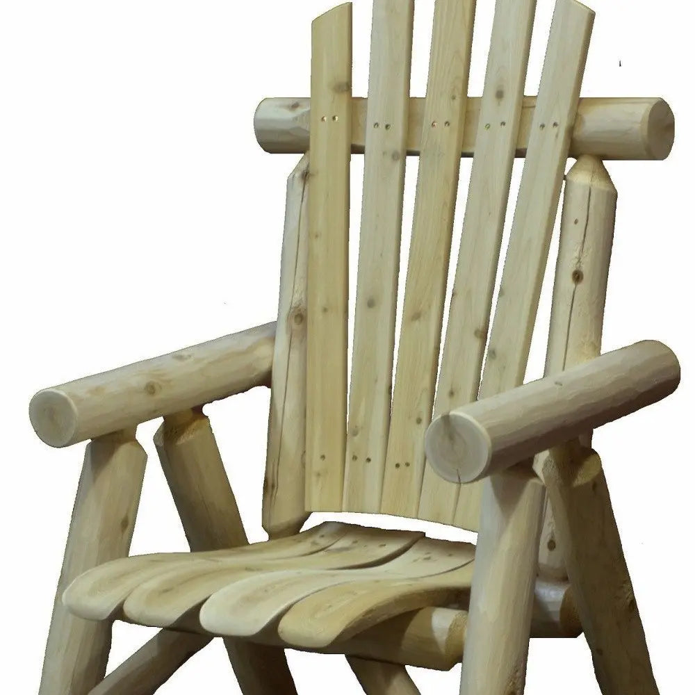 28" X 26" X 42" Natural Wood Dining Chair - NOBLE HOME INTERIORS