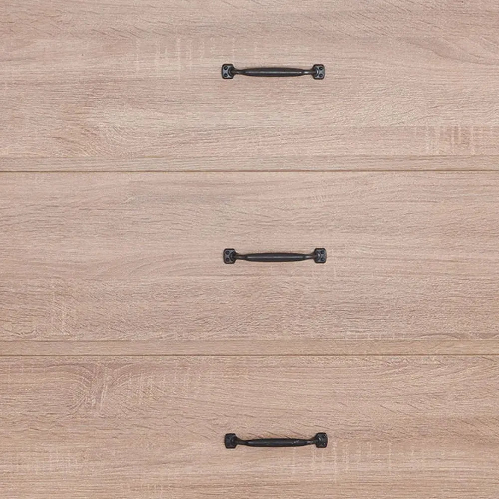 31" Oak Wood Five Drawer Dresser HomeRoots