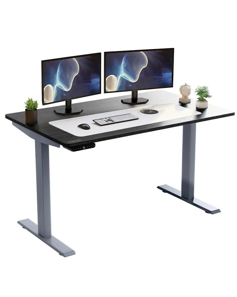 30" Adjustable Black and Gray Standing Desk - NOBLE HOME INTERIORS