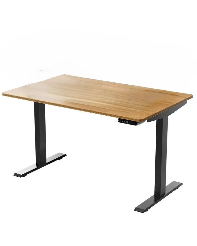 30" Adjustable Brown and Black Standing Desk - NOBLE HOME INTERIORS