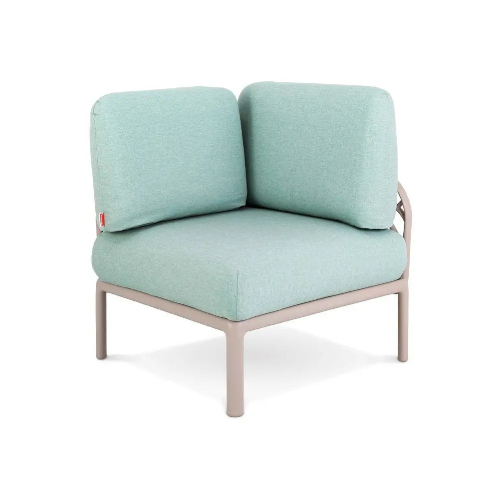 31" Sea Green Heavy Duty Plastic Outdoor Modular with Sea Green Cushion - NOBLE HOME INTERIORS