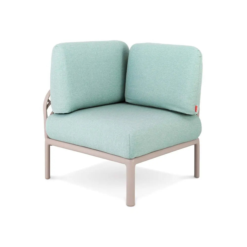 31" Sea Green Heavy Duty Plastic Outdoor Modular with Sea Green Cushion - NOBLE HOME INTERIORS