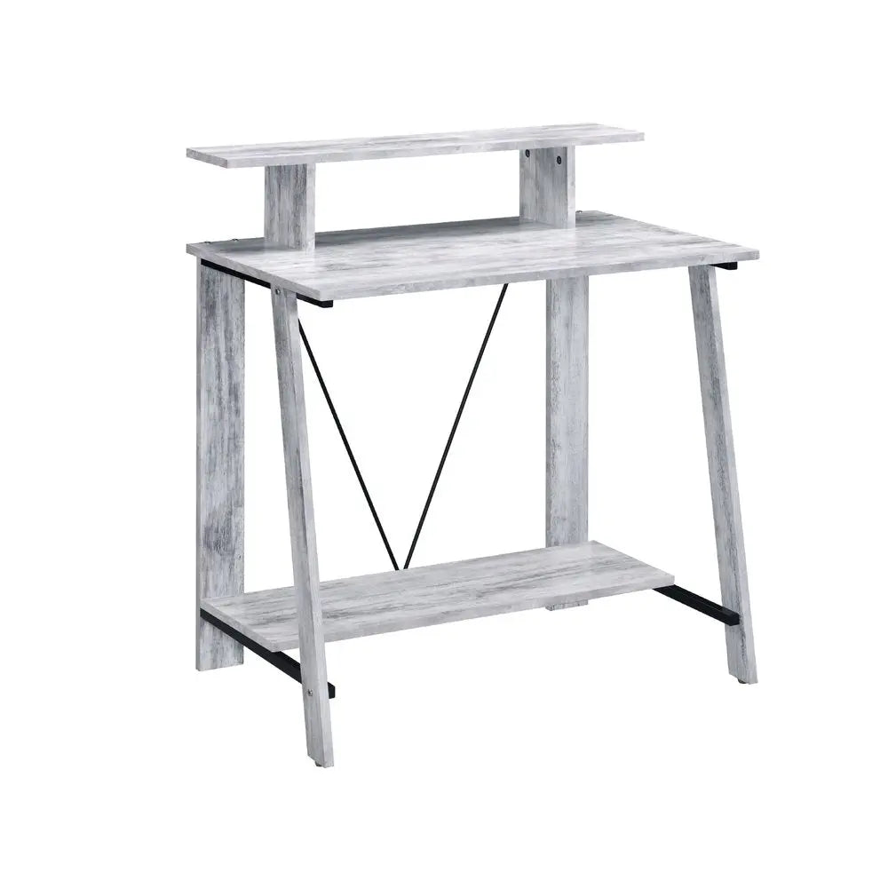 32" Antiqued White Writing Desk - NOBLE HOME INTERIORS