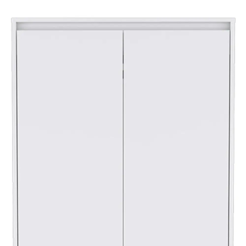 32" White Two Drawer Combo Dresser - NOBLE HOME INTERIORS