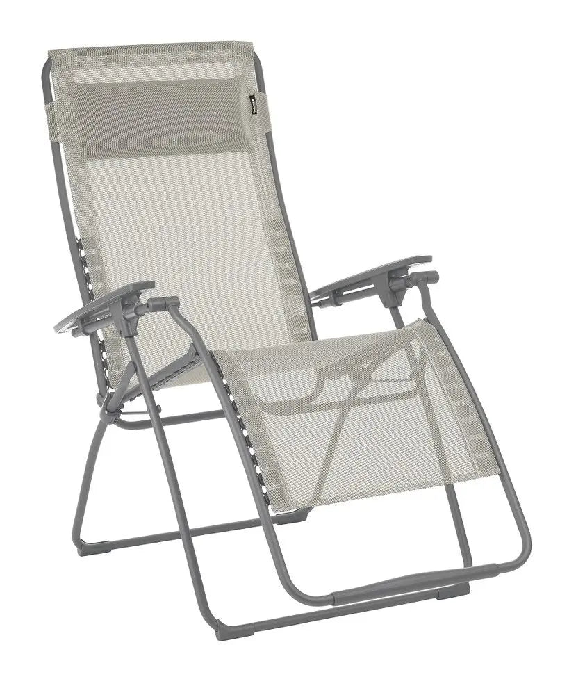 30" Graphite Metal Outdoor Zero Gravity Chair HomeRoots