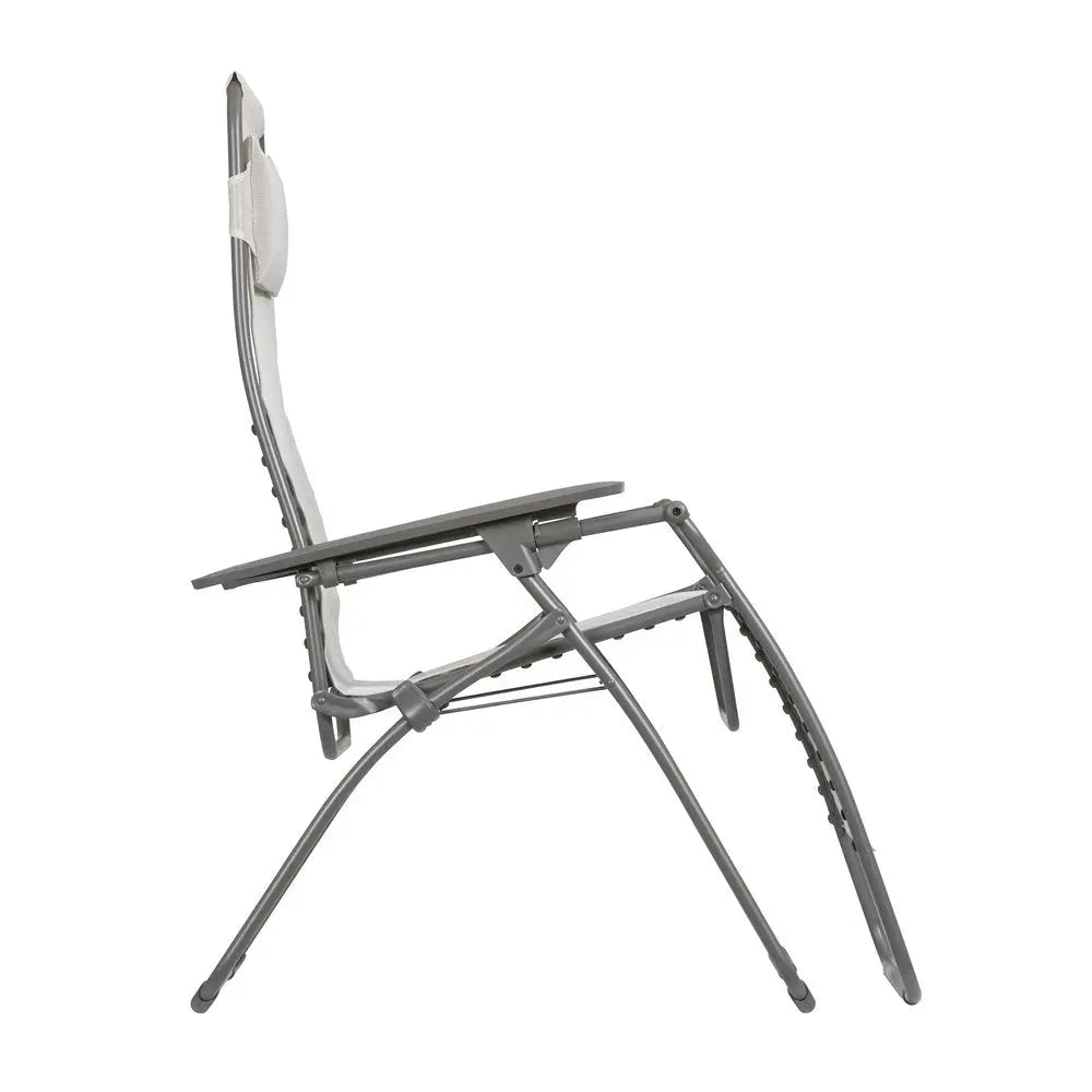 30" Graphite Metal Outdoor Zero Gravity Chair HomeRoots