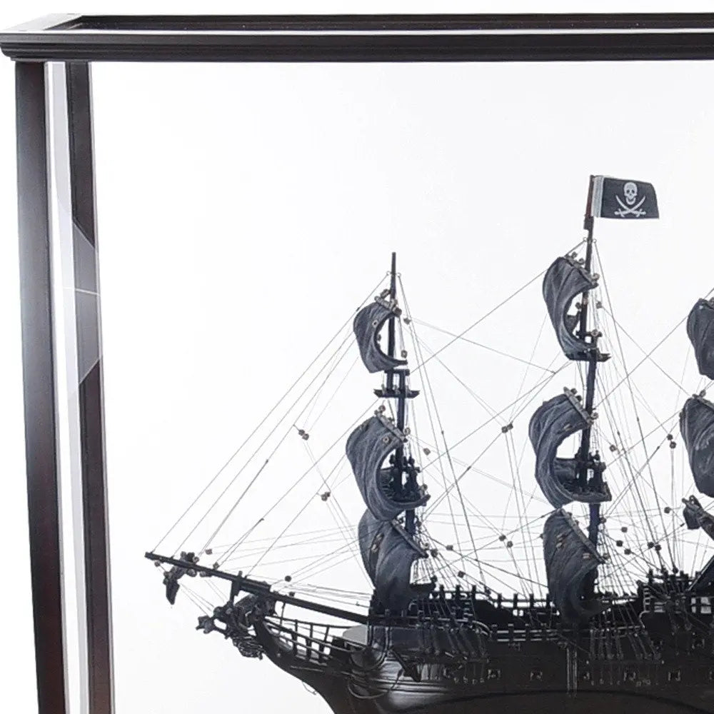 34" Black Glass Standard Display Stand - NOVA HOME FURNITURE