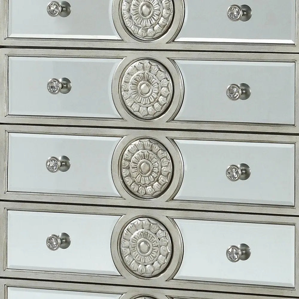 20" Gray Solid Wood Six Drawer Double Dresser HomeRoots