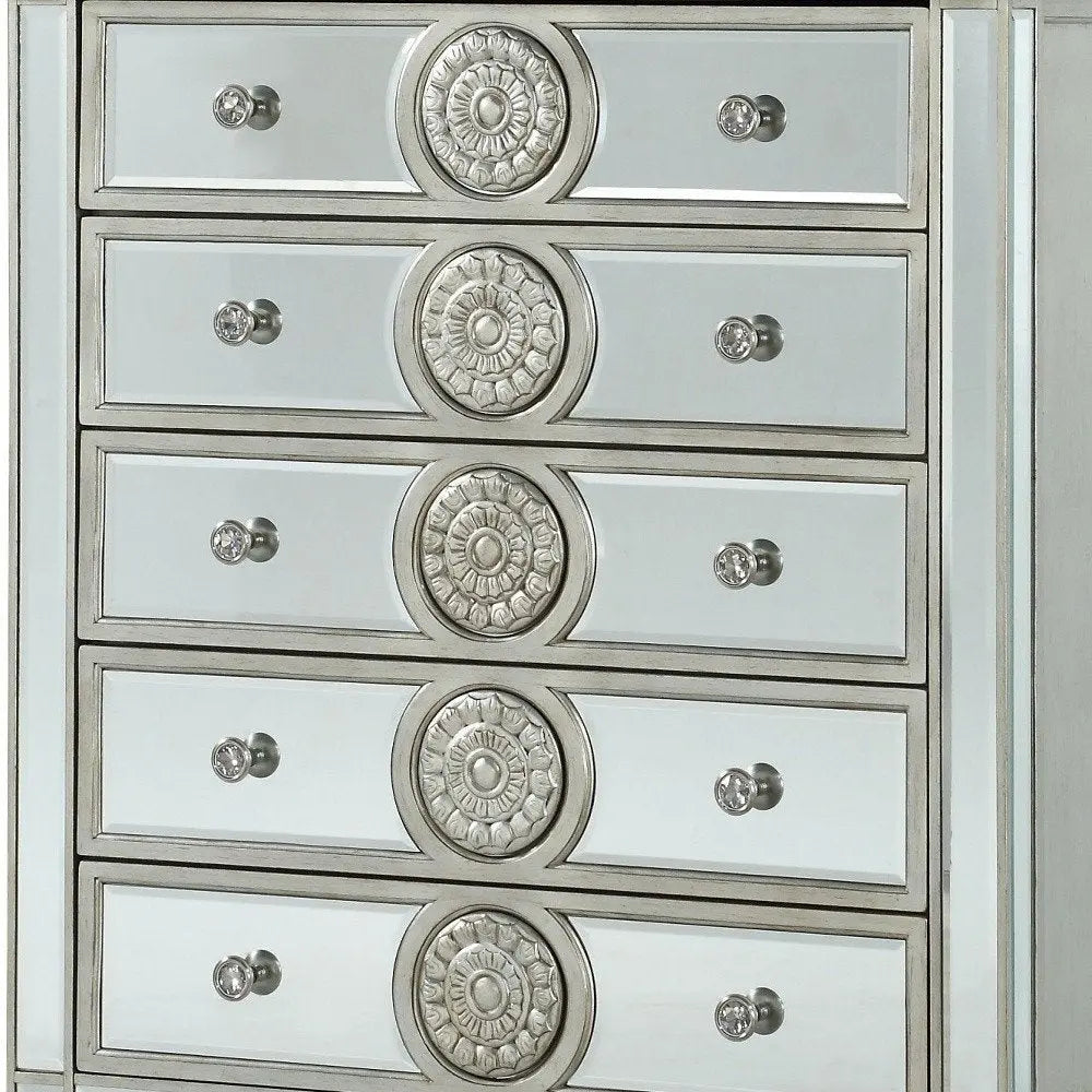 20" Gray Solid Wood Six Drawer Double Dresser HomeRoots