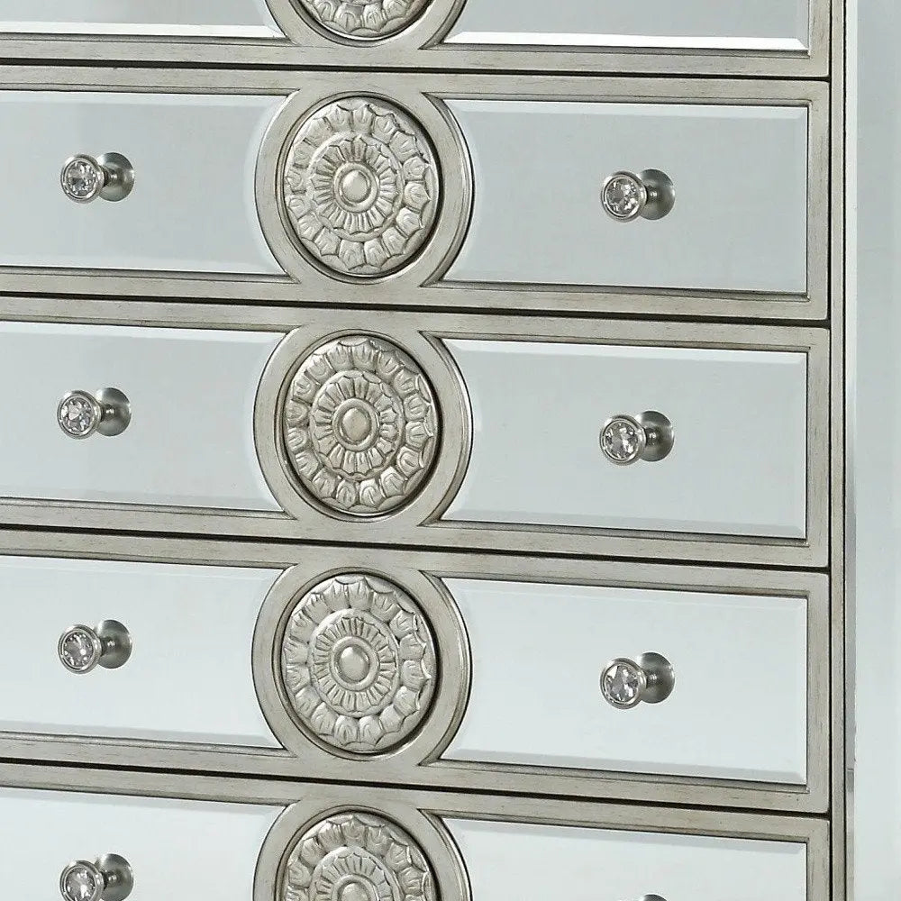 20" Gray Solid Wood Six Drawer Double Dresser HomeRoots