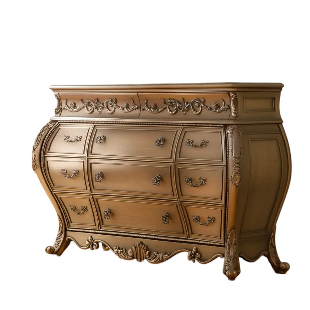 23" Brown Solid Wood Combo Dresser HomeRoots