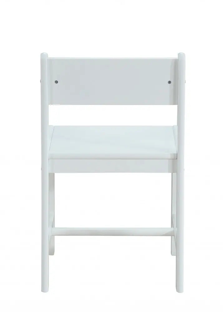 Classic White Wooden Stationary Chair HomeRoots