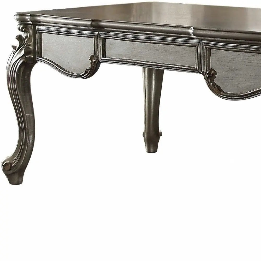 35" Silver Executive Desk - NOBLE HOME INTERIORS