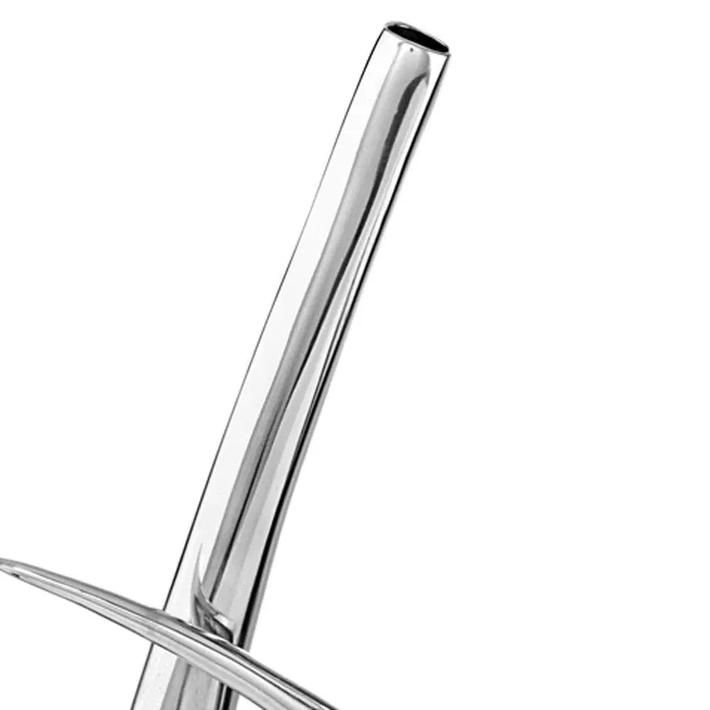 20" Aluminum Silver Modern Abstract Table Vase HomeRoots