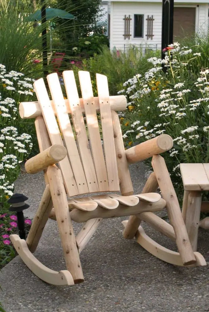 31" X 42" X 41"  Natural Wood Rocking Chair HomeRoots