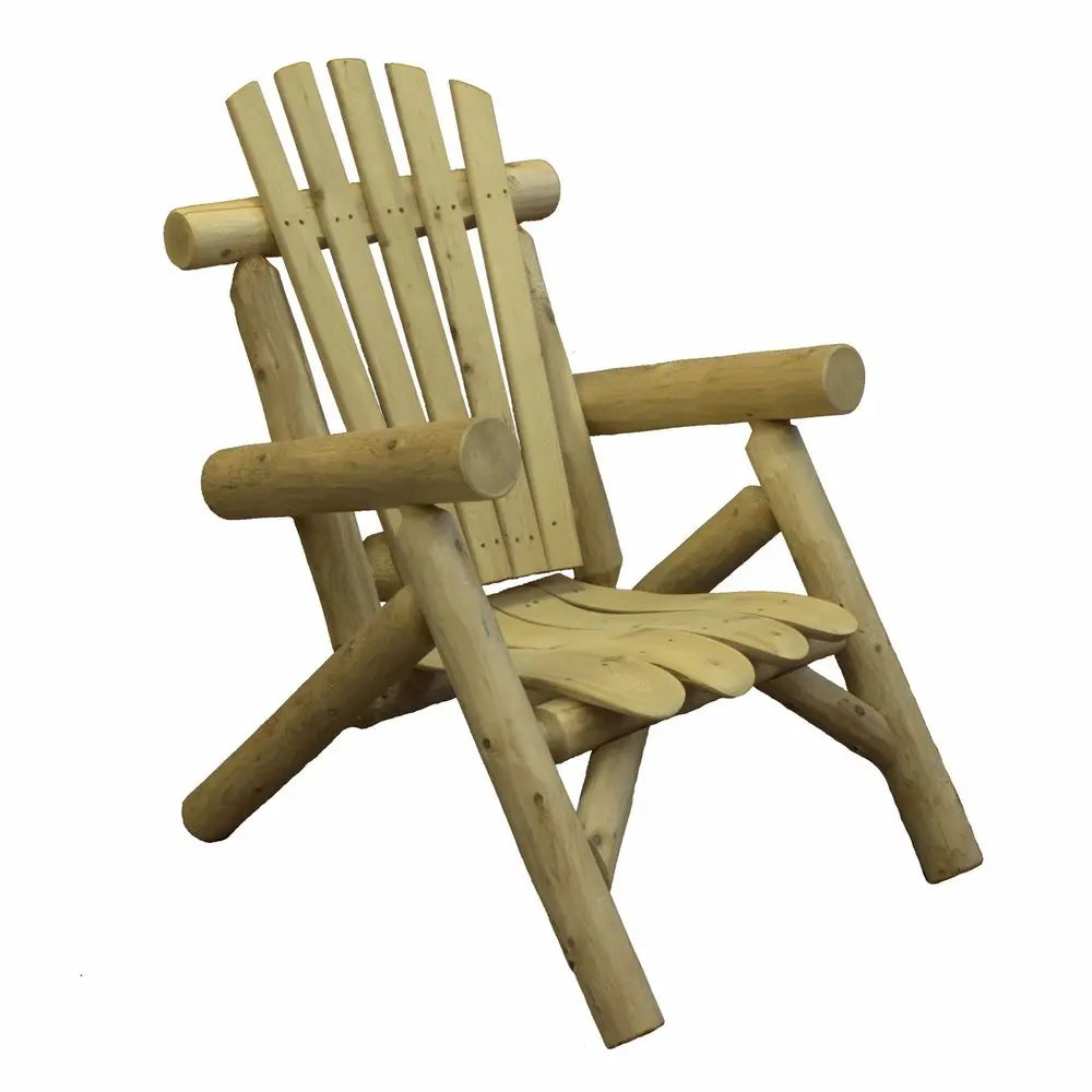 28" X 30" X 39"  Natural Wood Lounge Chair HomeRoots