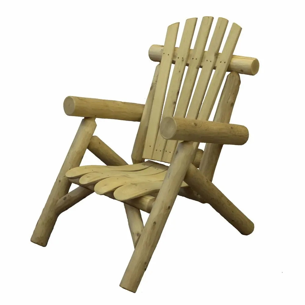 28" X 30" X 39"  Natural Wood Lounge Chair HomeRoots