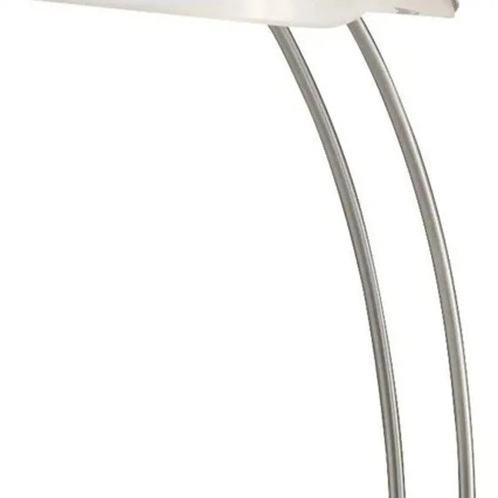 19" Silver Metal Bankers Lamp HomeRoots