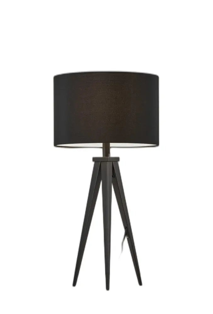 Treble Black Metal Table Lamp HomeRoots