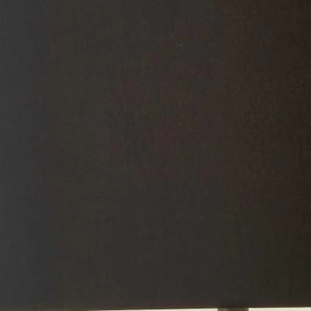 62" Black Tripod Floor Lamp With Black Fabric Drum Shade HomeRoots