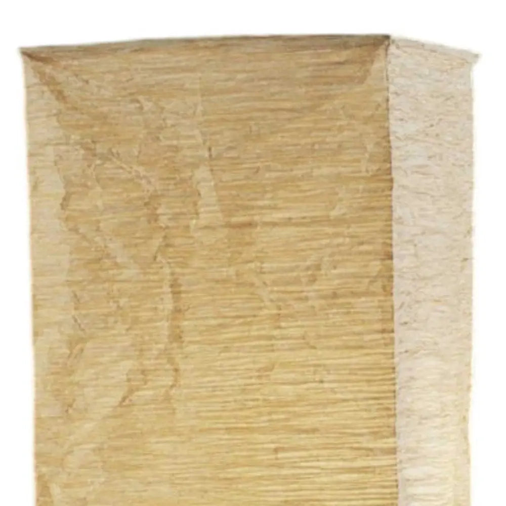 58" Natural Column Floor Lamp With Natural Paper Shade HomeRoots