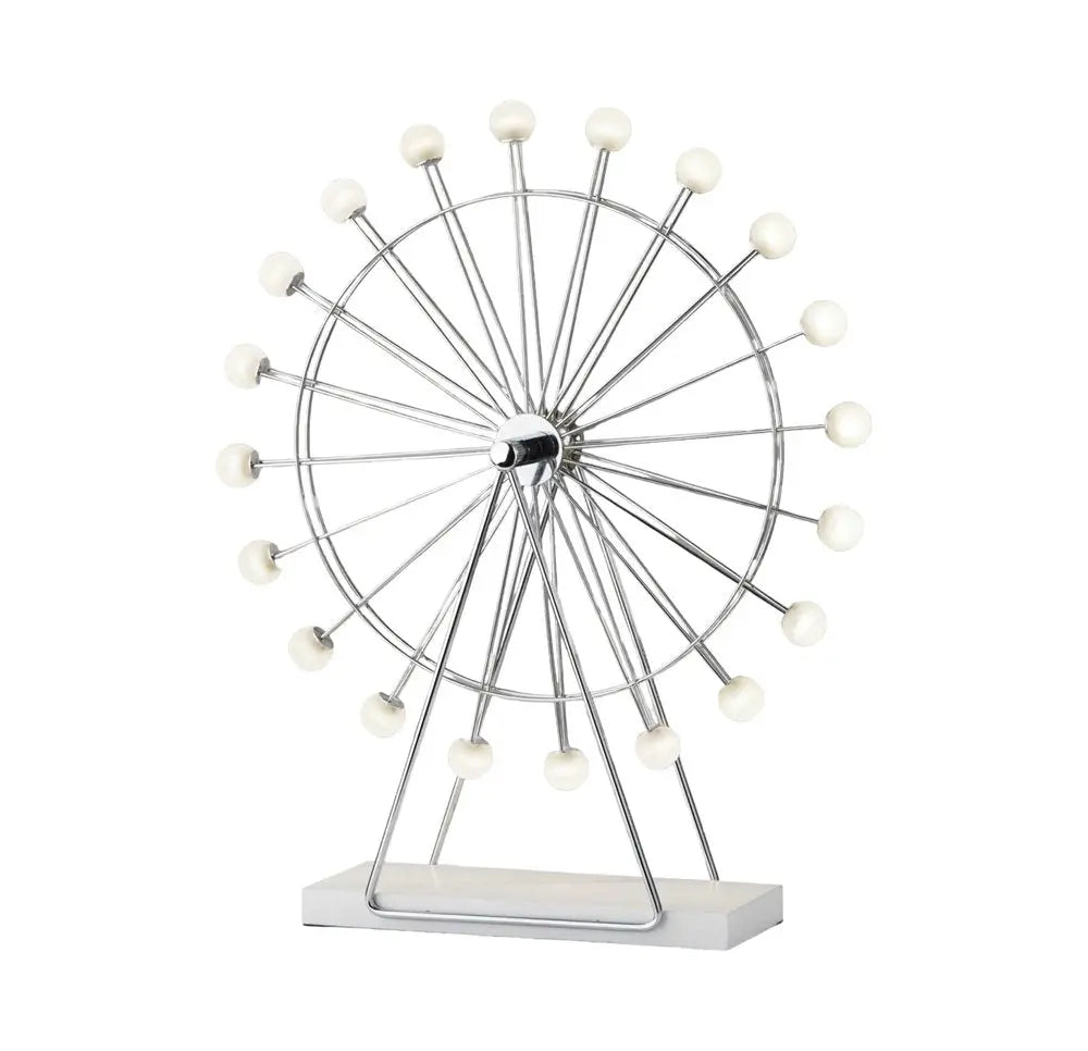 22" Off White Metal Multi Light Bedside LED Table Lamp With Off White Globe Shade HomeRoots