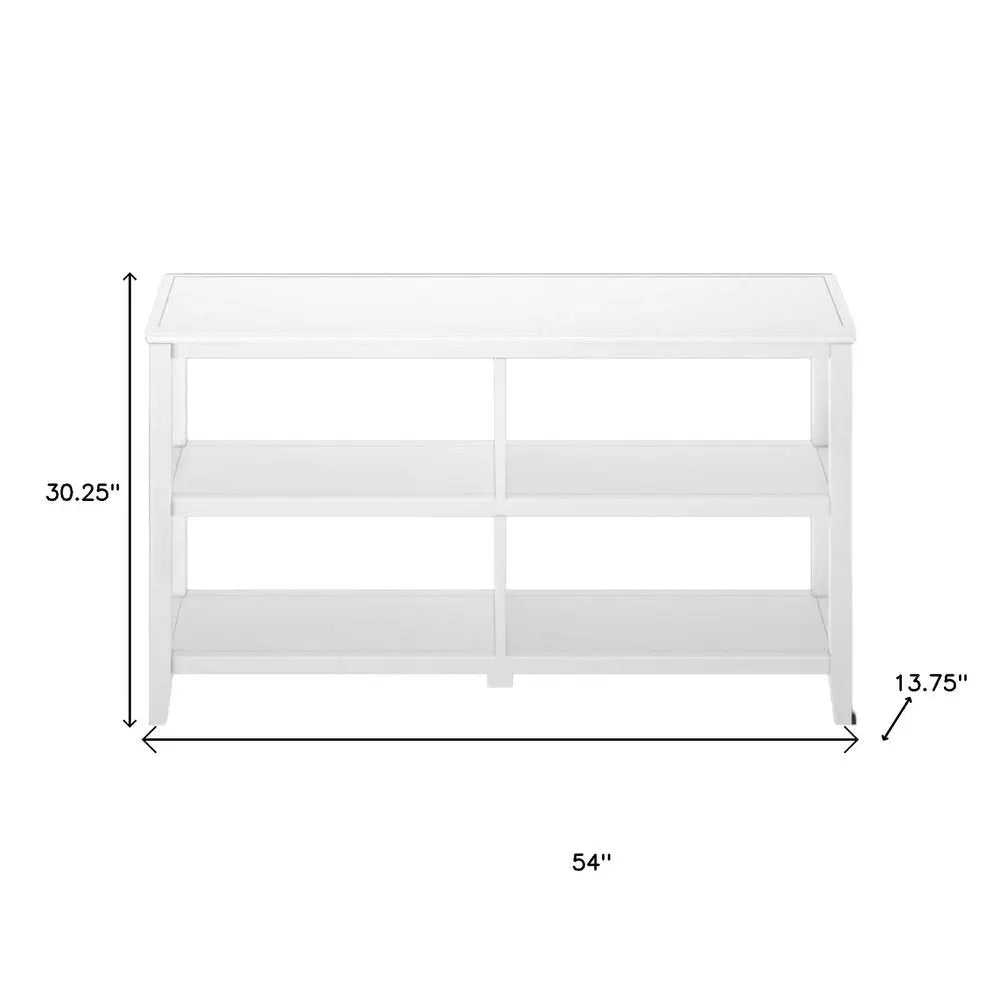30" White Wood Two Shelf Bookcase HomeRoots